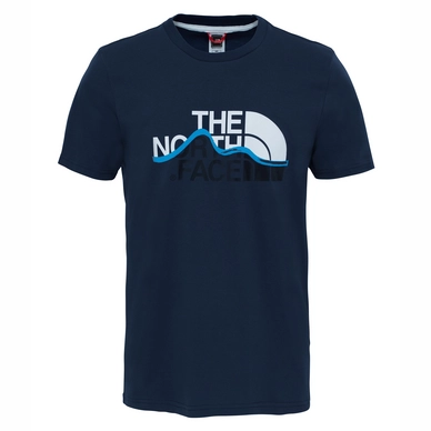 T-Shirt The North Face Men S S Mountain Line Tee Urban Navy