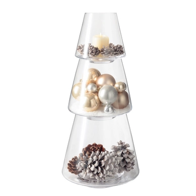 Windlicht Leonardo Natale Classico (Set van 3)