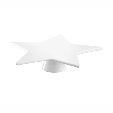 Serveerschaal Leonardo D'Oro Plate Star 35 White