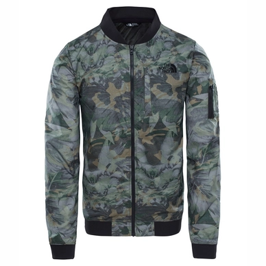 Jas The North Face Men Meaford Bomber English Green Camo Print