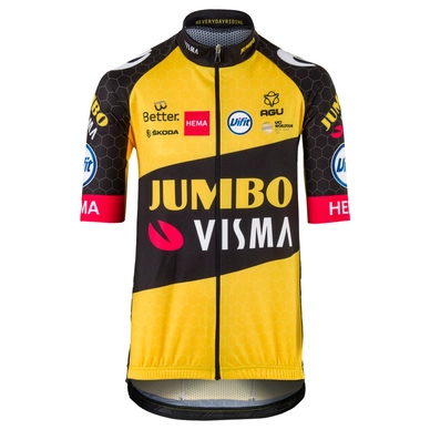 Maillot de Cyclisme AGU Team Jumbo Visma 21 Kids Replica Yellow