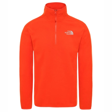 Fleece The North Face Men 100 Glacier 1/4 Zip Acrylic Orange
