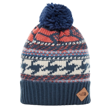 Muts The North Face Fair Isle Beanie Blue Wing Teal Faded Rose Multi
