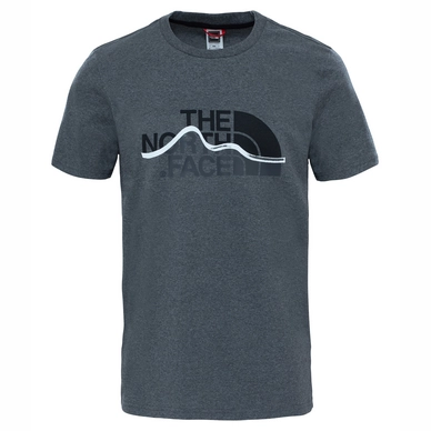 T-Shirt The North Face S Mountain Line Tee  Medium Grau Herren