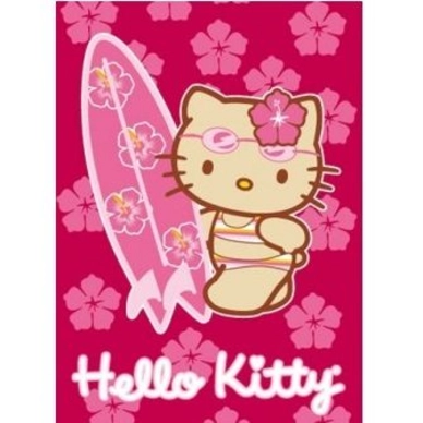 Serviette de Plage Hello Kitty Rose