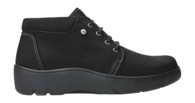 Schnürschuhe Wolky Estella Antique Nubuck Damen Schwarz