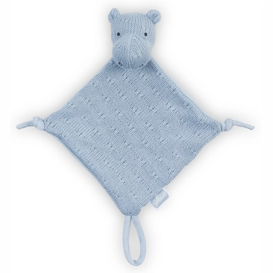 Speendoek Jollein Soft Knit Hippo Soft Blue