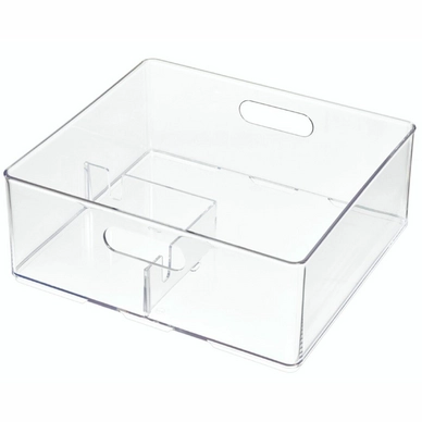 Opbergbox voor Haardroger Stapelbaar iDesign The Home Edit Transparant (25,9 x 10,2 cm)