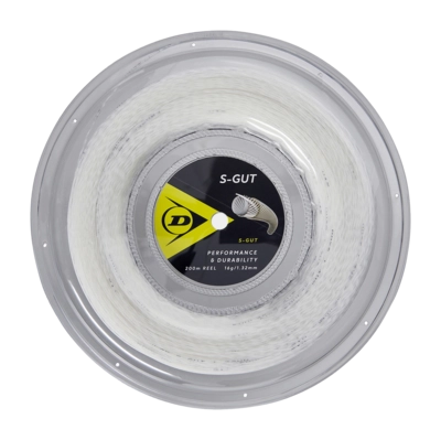 Tennis String Dunlop S-GUT 16G White 1.32mm/200m