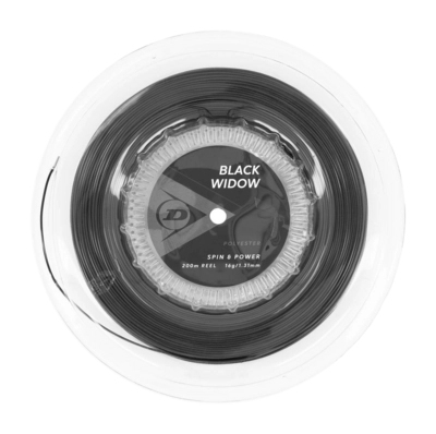 Tennissnaar Dunlop Black Widow 16G Black 1.31mm/200m
