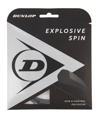 Tennissaite Dunlop Explosive Spin 17G Black 1,25 mm/12 m