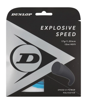 Cordage de Tennis Dunlop Explosive Speed 17G Bleu 1,25mm/12m