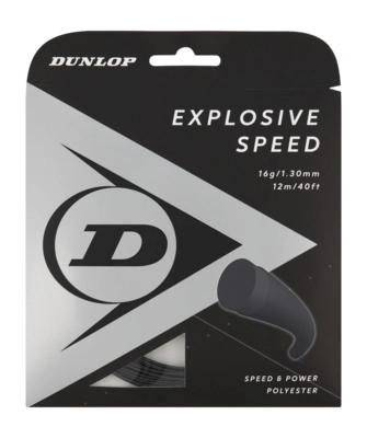Tennissnaar Dunlop Explosive Speed 16G Black 1.3mm/12m