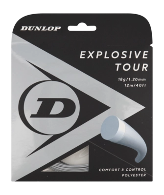 Cordage de Tennis Dunlop Explosive Tour 18G Silver 1,20mm/12m