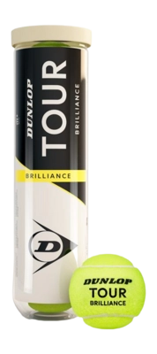 Tennisbal Dunlop Tour Brilliance 4-Tin (Doos 18x4) 2025