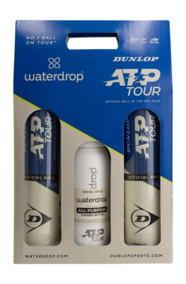 Tennis Ball Dunlop ATP Tour (2x Tube of 4) + Waterdrop Pack