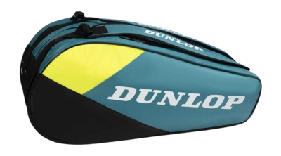 Tennistasche Dunlop SX-Club 10 Racket Teal Black Yellow
