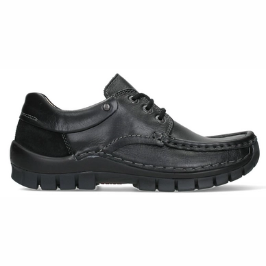 Chaussure à Lacets Wolky Women Fly Velvet Black AYR