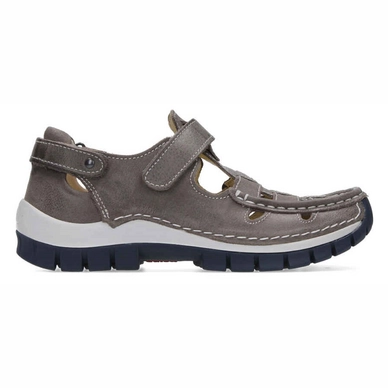 Sandale Wolky Move Oxford Leather Women Grey-Blue