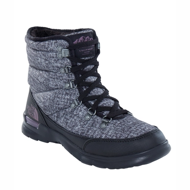Snowboot The North Face Women Thermoball Lace II Burnished Houndstooth Print Black Plum
