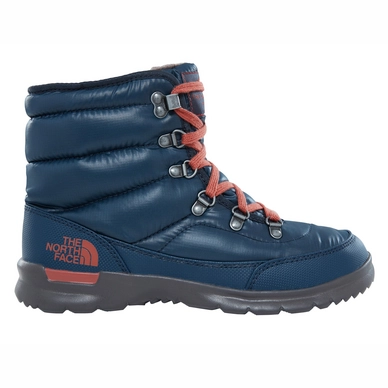 Snowboot The North Face Women Thermoball Lace II Shiny Ink Blue Etruscan red