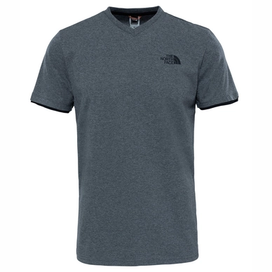 T-Shirt The North Face Men V Neck S S Tee TNF Mid Grey