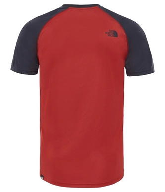 T-Shirt The North Face Men Mc Raglan Asphalt Grey Bossa Nova Red