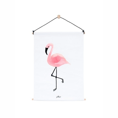 Poster Jollein Canvas Flamingo