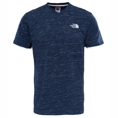 T-Shirt The North Face Men V Neck S S Tee Urban Navy TNF White