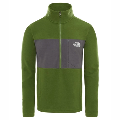 Trui The North Face Men Blocked TKA 100 1/4 Zip Garden Green Asphalt Grey