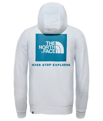 Trui The North Face Men Raglan Red Box Hoodie TNF White Crystal Teal