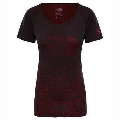 T-Shirt The North Face Women Flight Seamless TNF Black Juicy Red