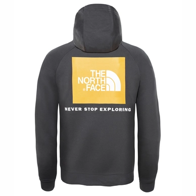 Trui The North Face Men Raglan Red Box Hoodie Asphalt Green Zinnia Orange