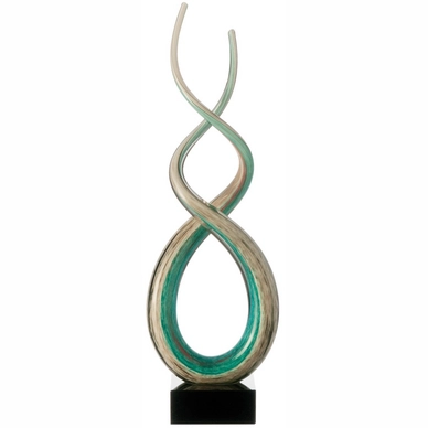 Sculpture Leonardo Rota 48 White Turquoise