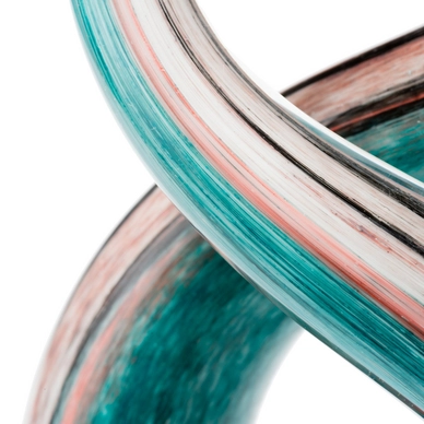 Sculpture Leonardo Rota 48 White Turquoise