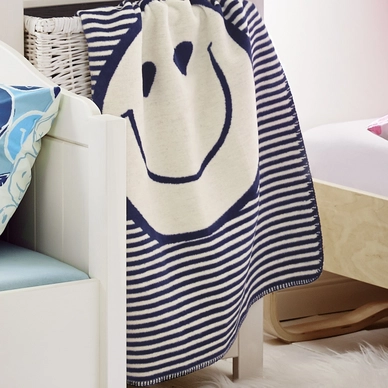 Jacquard Decke S.Oliver Baby Smiley Blau