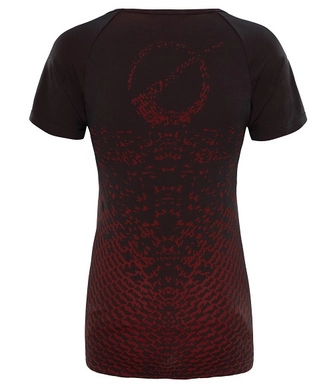 T-Shirt The North Face Women Flight Seamless TNF Black Juicy Red