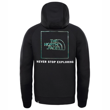 Trui The North Face Men Raglan Red Box Hoodie TNF Black Iridescent