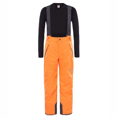 Ski Trousers The North Face Youth Snowquest Suspender Plus Power Orange