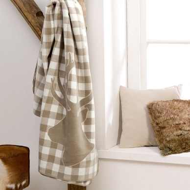 Jacquard Plaid s.Oliver Hirsch Marron Clair