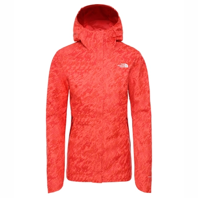 Jas The North Face Women Quest Print Jacket Juicy Red Texture Print