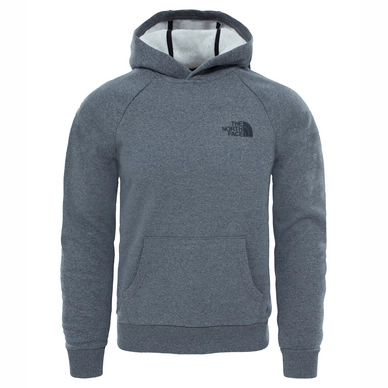 Trui The North Face Men Raglan Red Box Hoodie TNF Medium Grey Heather