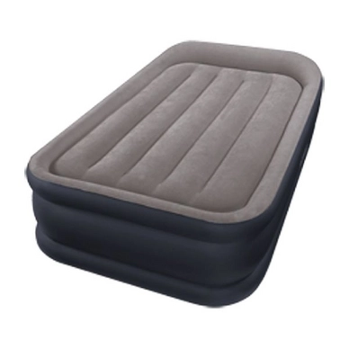 Matelas Gonflable Intex Twin Pillow Rest Raised Grey