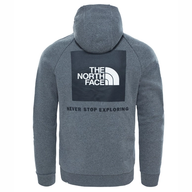 Trui The North Face Men Raglan Red Box Hoodie TNF Medium Grey Heather