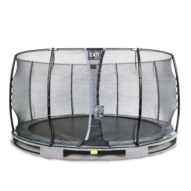 Trampoline EXIT Elegant Ground Premium 427 Grey Safetynet Economy