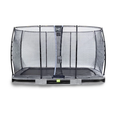Trampoline EXIT Elegant Ground Premium 366 x 214 Grey Safetynet Economy
