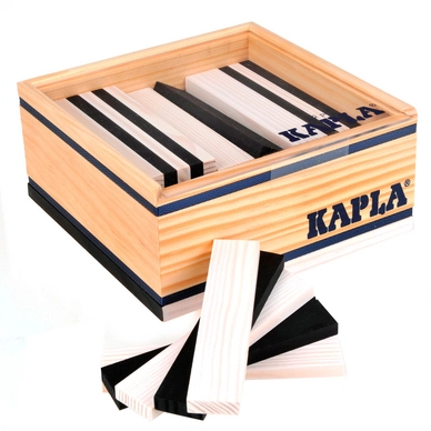 Kapla Kist Zwart-Wit 40 Stuks