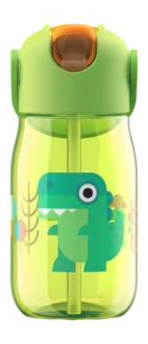 Drinkfles ZOKU Kids Flip met Rietje Green 415 ml