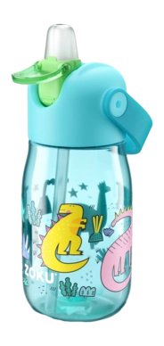 Drinkbeker ZOKU Kids Flip met Rietje Dino 415 ml
