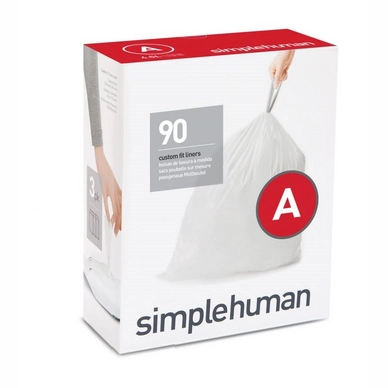 Afvalzakken simplehuman Code A Pocket Liner Set 4,5L 3-Pack (3x30-Delig)